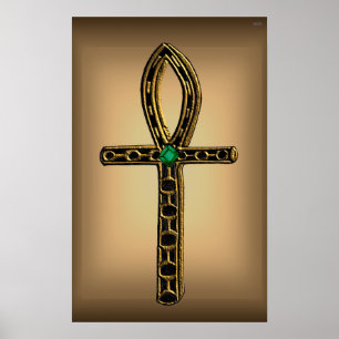 Der Ankh (Gold) Poster