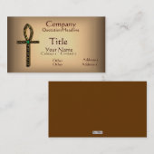 Der Ankh (Gold) Visitenkarte (Vorne/Hinten)
