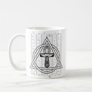 Der Ankh - Kaffeetasse mit ägyptischen Hieroglyphe