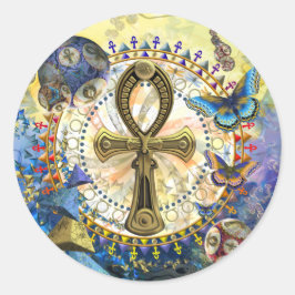 Der Ankh Runder Aufkleber