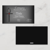 Der Ankh (silber) Visitenkarte (Vorne/Hinten)