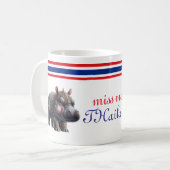 Der anmutige thailändische Pygmäen-Hippopotamus, M Kaffeetasse (Vorderseite Links)