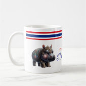 Der anmutige thailändische Pygmäen-Hippopotamus, M Kaffeetasse (Links)