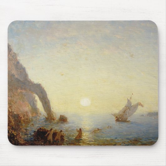 Der Anruf der Sirenen (Öl auf Leinwand) Mousepad (Vorne)