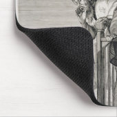 Der Anruf des Muezzins zum Gebet, 19. Jahrhundert Mousepad (Ecke)