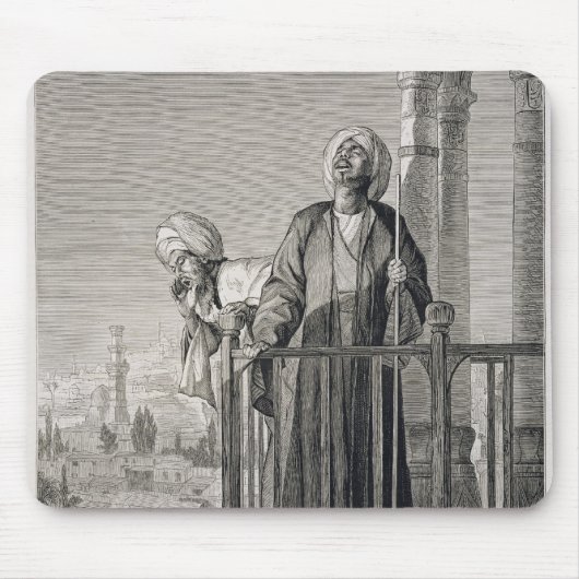Der Anruf des Muezzins zum Gebet, 19. Jahrhundert Mousepad (Vorne)