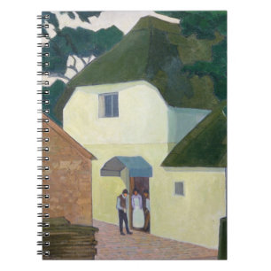 Der Anrufer an der Mühle (Öl auf Leinwand) Notizblock