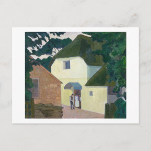 Der Anrufer an der Mühle (Öl auf Leinwand) Postkarte
