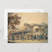 Der Ansatz des Kaisers der China Postkarte (Vorne/Hinten)