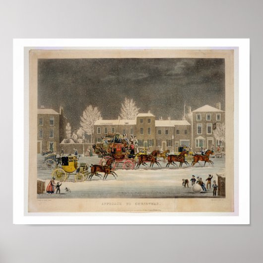 Der Ansatz zu Weihnachten, eingraviert von George  Poster (Vorne)