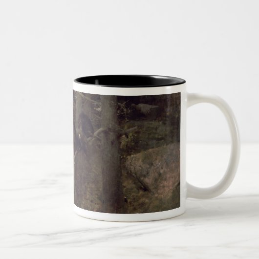 Der Anschluss der Auerhühner, 1888 Zweifarbige Tasse (Rechts)