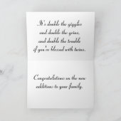 Der Anteil des Zwillings Karte (Innenseite)