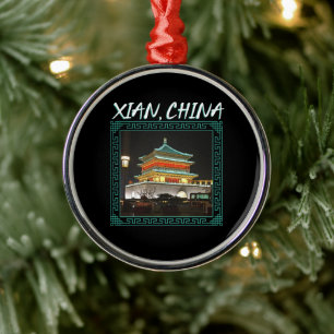 Der antike Xian-Glockenturm der China Ornament Aus Metall