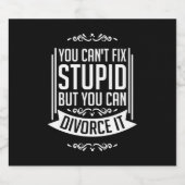 Der Anwalt kann sich scheiden lassen Bierflaschenetikett (Einzelnes Label)