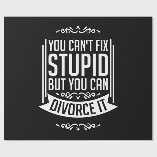 Der Anwalt kann sich scheiden lassen Geschenkpapier (Flach)