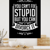 Der Anwalt kann sich scheiden lassen Poster (Küche)