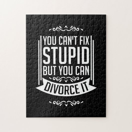 Der Anwalt kann sich scheiden lassen Puzzle (Vertikal)