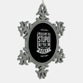 Der Anwalt kann sich scheiden lassen Schneeflocken Zinn-Ornament (Links)