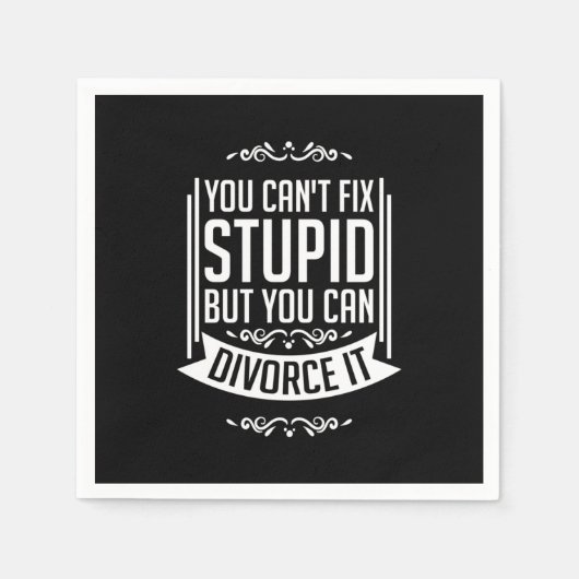 Der Anwalt kann sich scheiden lassen Serviette (Vorderseite)