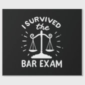 Der Anwalt überlebte die Bar-Prüfung Geschenkpapier (Flach)