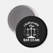 Der Anwalt überlebte die Bar-Prüfung Magnet (Vorderseite/Rückseite)