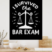 Der Anwalt überlebte die Bar-Prüfung Poster (Küche)