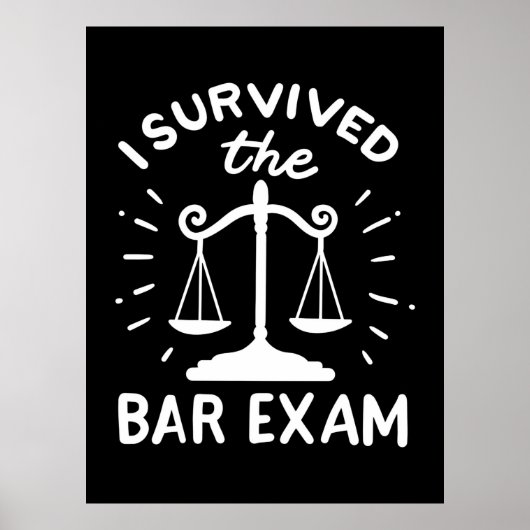 Der Anwalt überlebte die Bar-Prüfung Poster (Vorne)