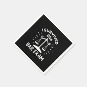 Der Anwalt überlebte die Bar-Prüfung Serviette (Ecke)