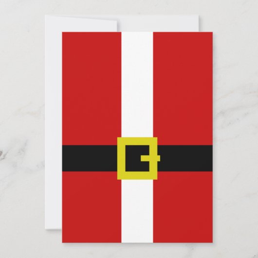 Der Anzug des Weihnachtsmanns Einladung (Vorderseite)