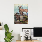 Der Aoudad von Joseph Wolf Poster (Heimbüro)