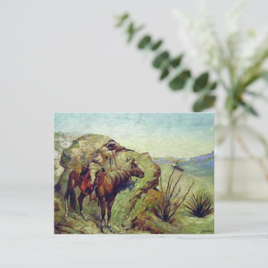 Der Apache Postkarte (Stehend Vorderseite)