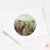 Der Apache Runder Aufkleber (Umschlag)