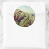 Der Apache Runder Aufkleber (Tasche)