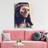 Der Apache - überzogene Canvas Leinwanddruck (Insitu (Wohnzimmer))