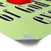 Der Apfel der Augen Gottes Poster (Ecke)