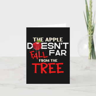 Der Apfel fällt nicht weit vom Baumapfel-Bild Karte