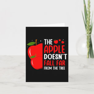 Der Apfel fällt nicht weit vom Baumapfel-Bild Karte