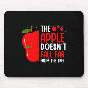 Der Apfel fällt nicht weit vom Baumapfel-Bild Mousepad