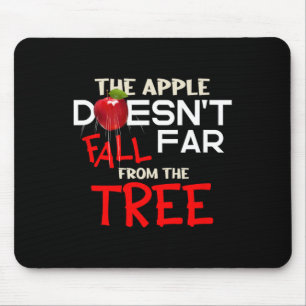 Der Apfel fällt nicht weit vom Baumapfel-Bild Mousepad