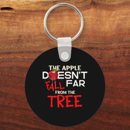 Der Apfel fällt nicht weit vom Baumapfel-Bild Schlüsselanhänger (Vorderseite)
