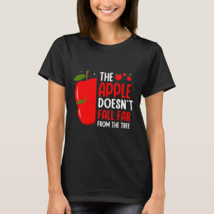 Der Apfel fällt nicht weit vom Stamm Apfelbild T-Shirt