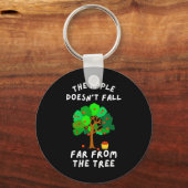 Der Apfel fällt nicht weit von der Baumfreunreihe  Schlüsselanhänger (Vorderseite)