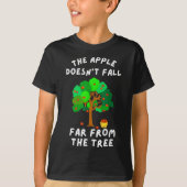 Der Apfel fällt nicht weit von der Baumfreunreihe  T-Shirt (Vorderseite)