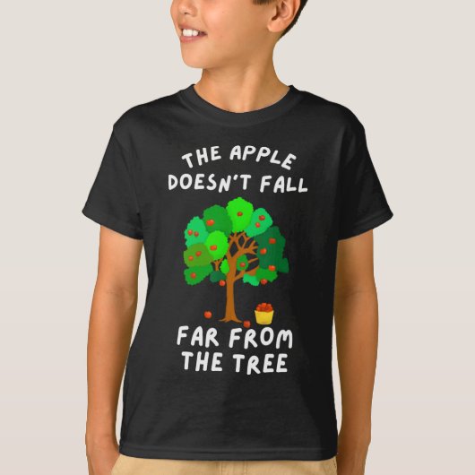 Der Apfel fällt nicht weit von der Baumfreunreihe  T-Shirt (Vorderseite)