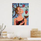 der Apfel fällt nie weit Poster (Küche)