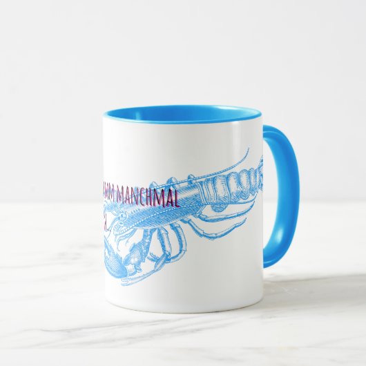 Der Apfel / German Mug Tasse (VorderseiteRechts)