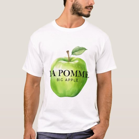 Der Apfel, großer Apfel T-Shirt (Vorderseite)