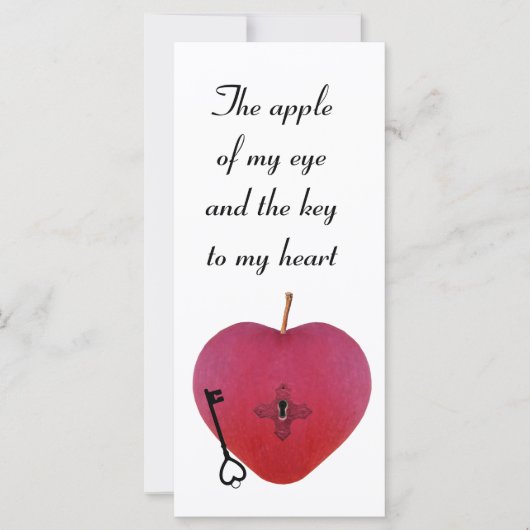 Der Apfel meines Auges und der Schlüssel zu meinem (Vorderseite)