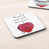 Der Apfel meines Auges und der Schlüssel zu meinem Getränkeuntersetzer (Linke Seite)