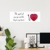 Der Apfel meines Auges und der Schlüssel zu meinem Poster (Heimbüro)